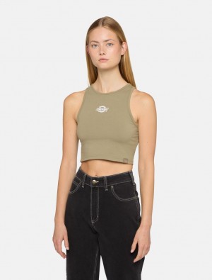 Μπλουζακια Αμανικα γυναικεια Dickies Powers Ελιά | 296354060