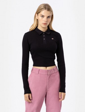 μπλουζακια πολο γυναικεια Dickies Tallasee μαυρα | 449143150