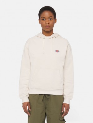 Φουτερ με Κουκουλα γυναικεια Dickies Millersburg ασπρα | 273389911