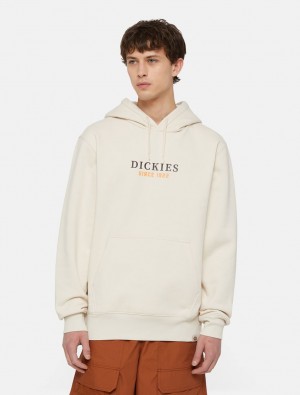 Φουτερ με Κουκουλα ανδρικα Dickies Park ασπρα | 41725728
