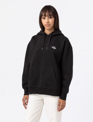 Φουτερ με Κουκουλα γυναικεια Dickies Summerdale μαυρα | 270059416