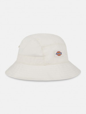 καπελα bucket ανδρικα Dickies Fishersville ασπρα | 652091020